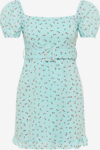 MYMO Summer Dress in Blue: front