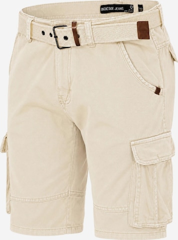 INDICODE Cargo Pants in Beige: front