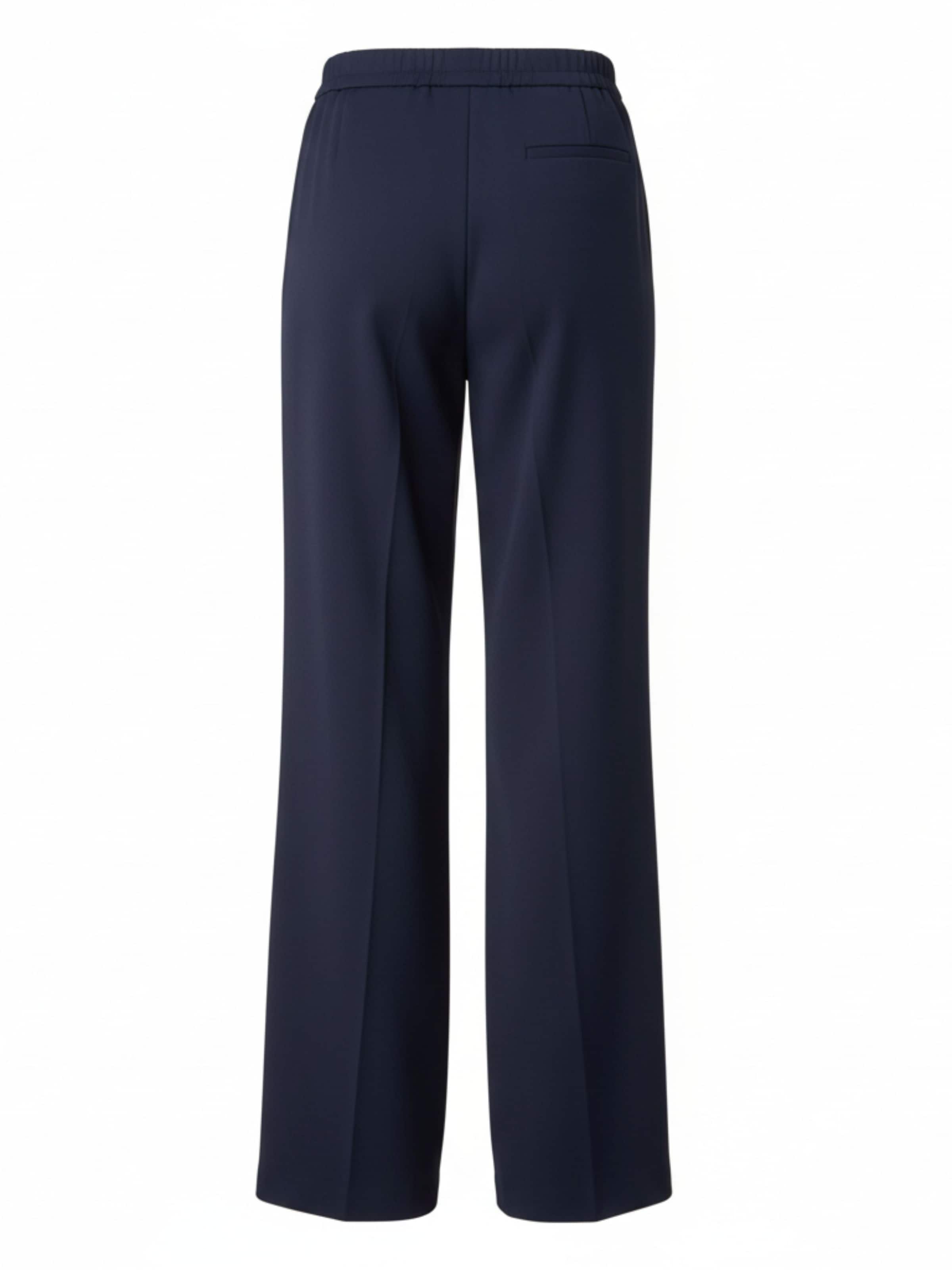 WEARABLE STORIES Wide leg Bandplooibroek 'Saar' in Blauw