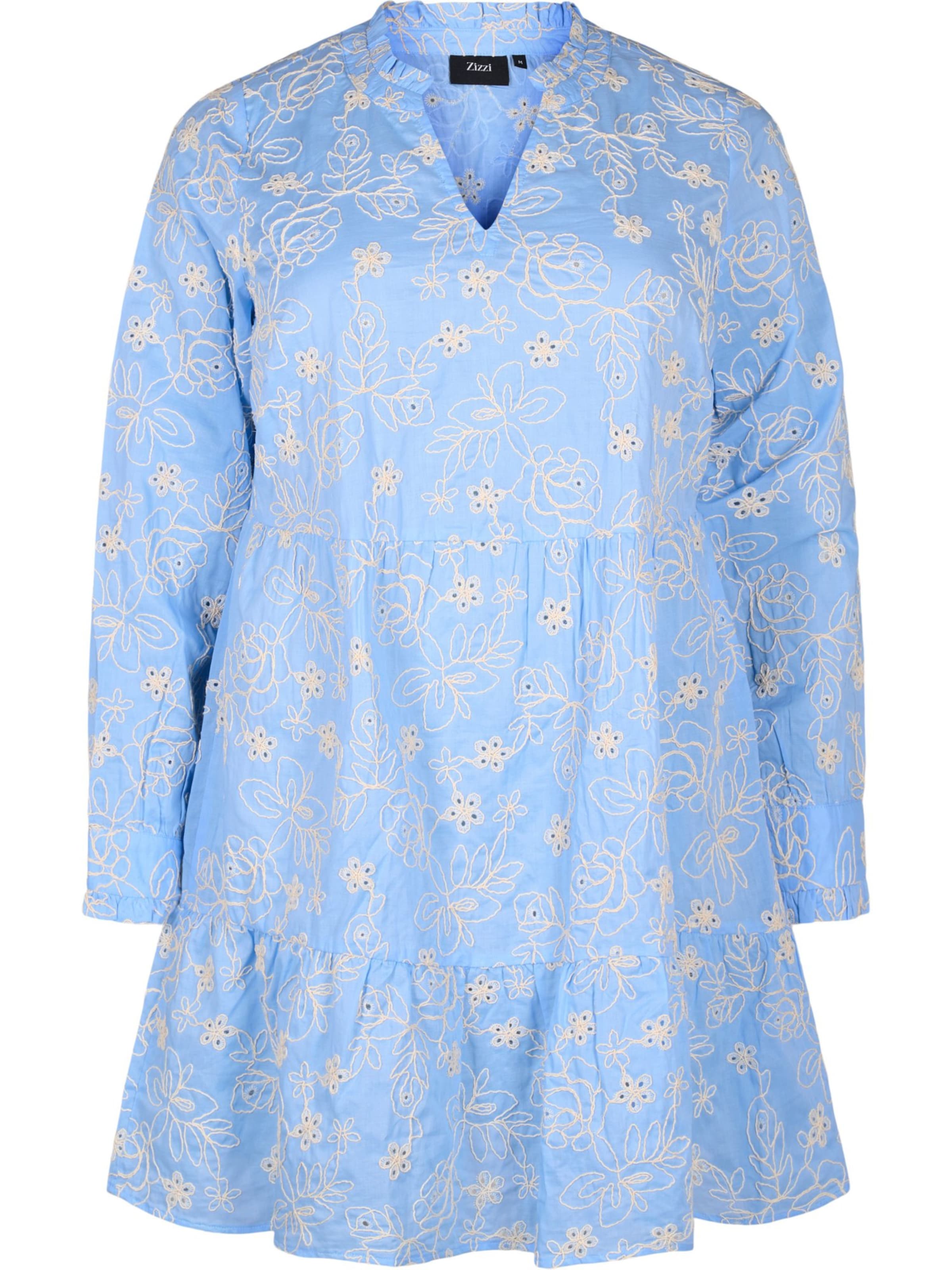 Zizzi Рокля 'MOFELIA' в синьо: отпред