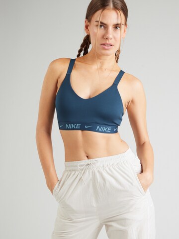 NIKE - Bustier Sujetador deportivo 'INDY' en azul: frente