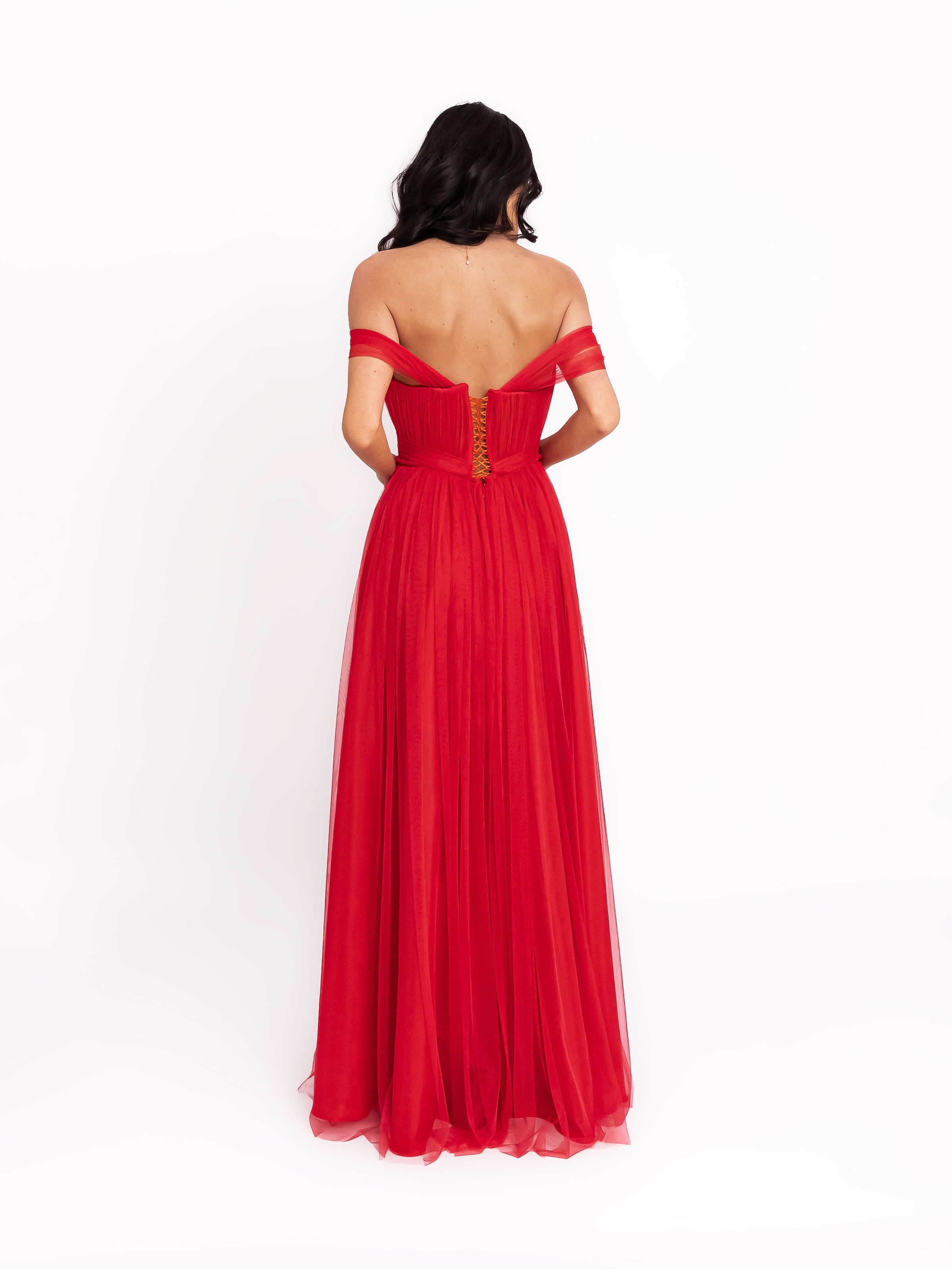 Robe de soirée acob a porter en rouge