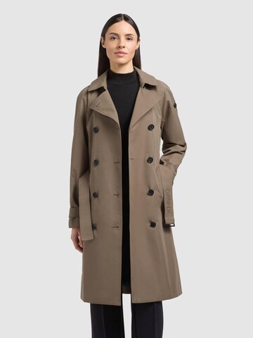 khujo Between-Seasons Coat in Brown