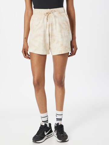 Nike Sportswear regular Bukser i beige: forside