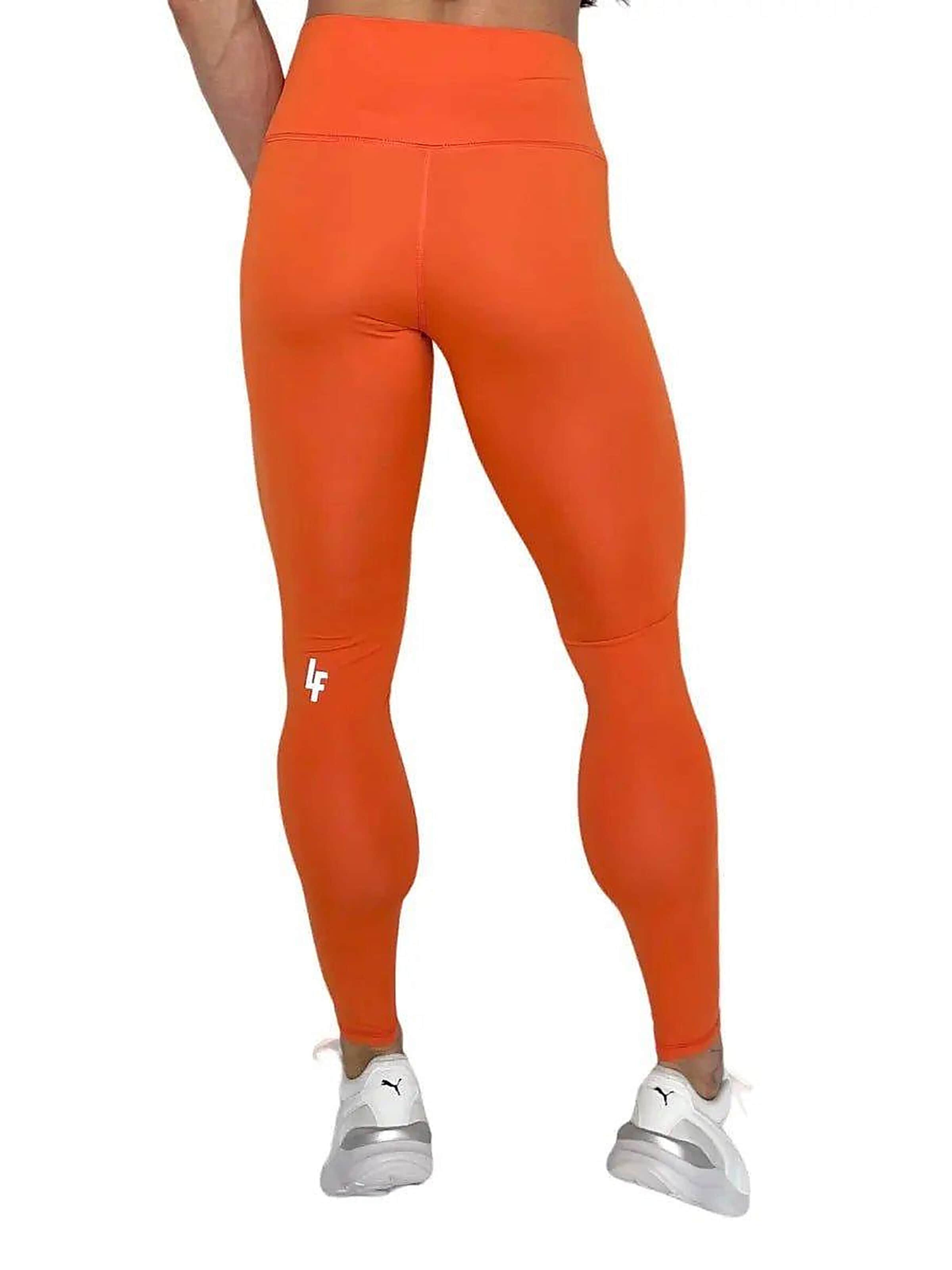 LUXFEEL - Skinny Leggings 'Leggings mit hoher Taille Myself' en naranja