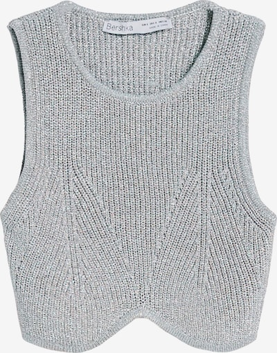 Bershka Knitted top in Silver, Item view