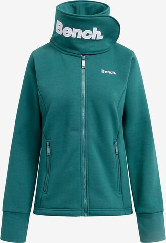 BENCH Zip-Up Hoodie 'Haylo' in Green: front