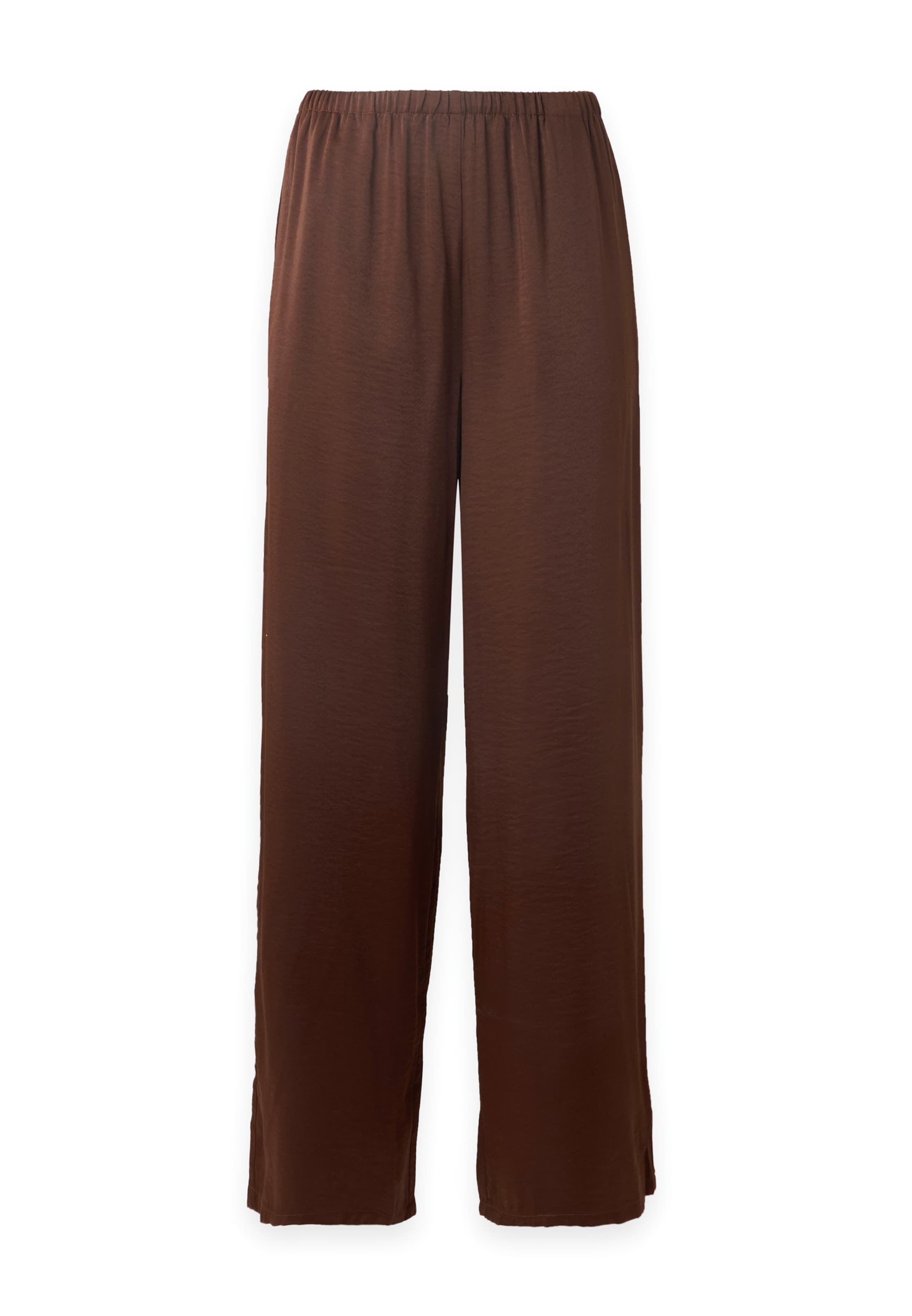 Vero Moda Tall Wide leg Trousers 'VMAMAYA' in Brown: front