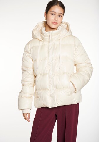 Hailys Winter Jacket in Beige: front