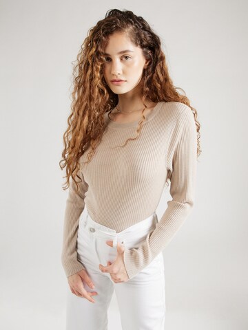 VILA Pullover 'ABELLA' in Beige: predná strana