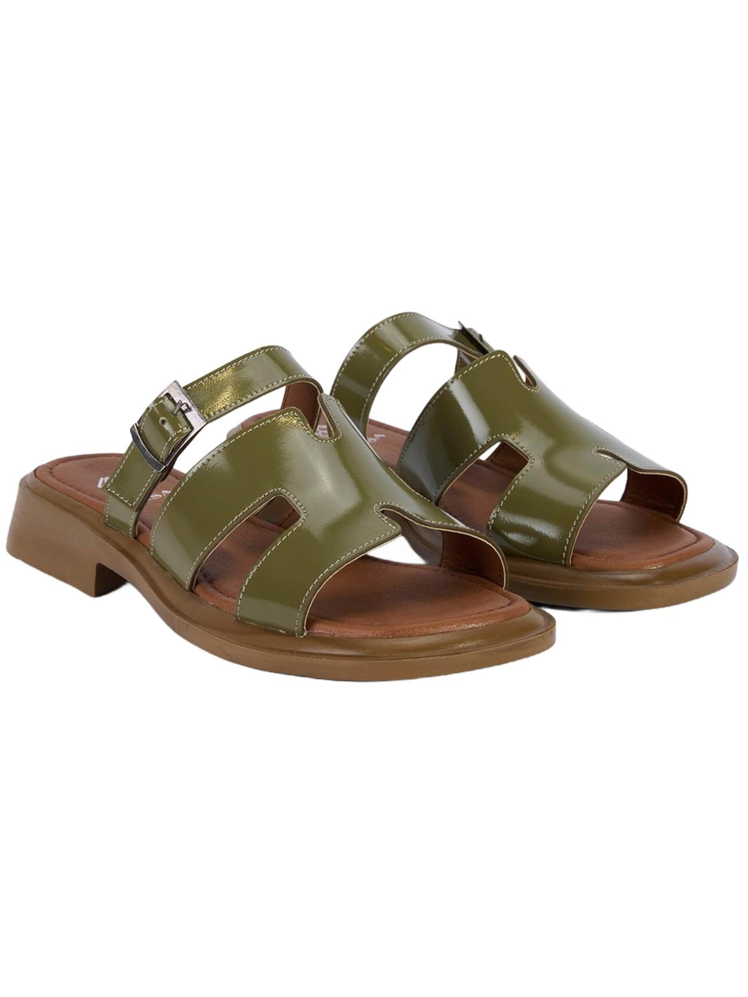 Desa - Zapatos abiertos en verde