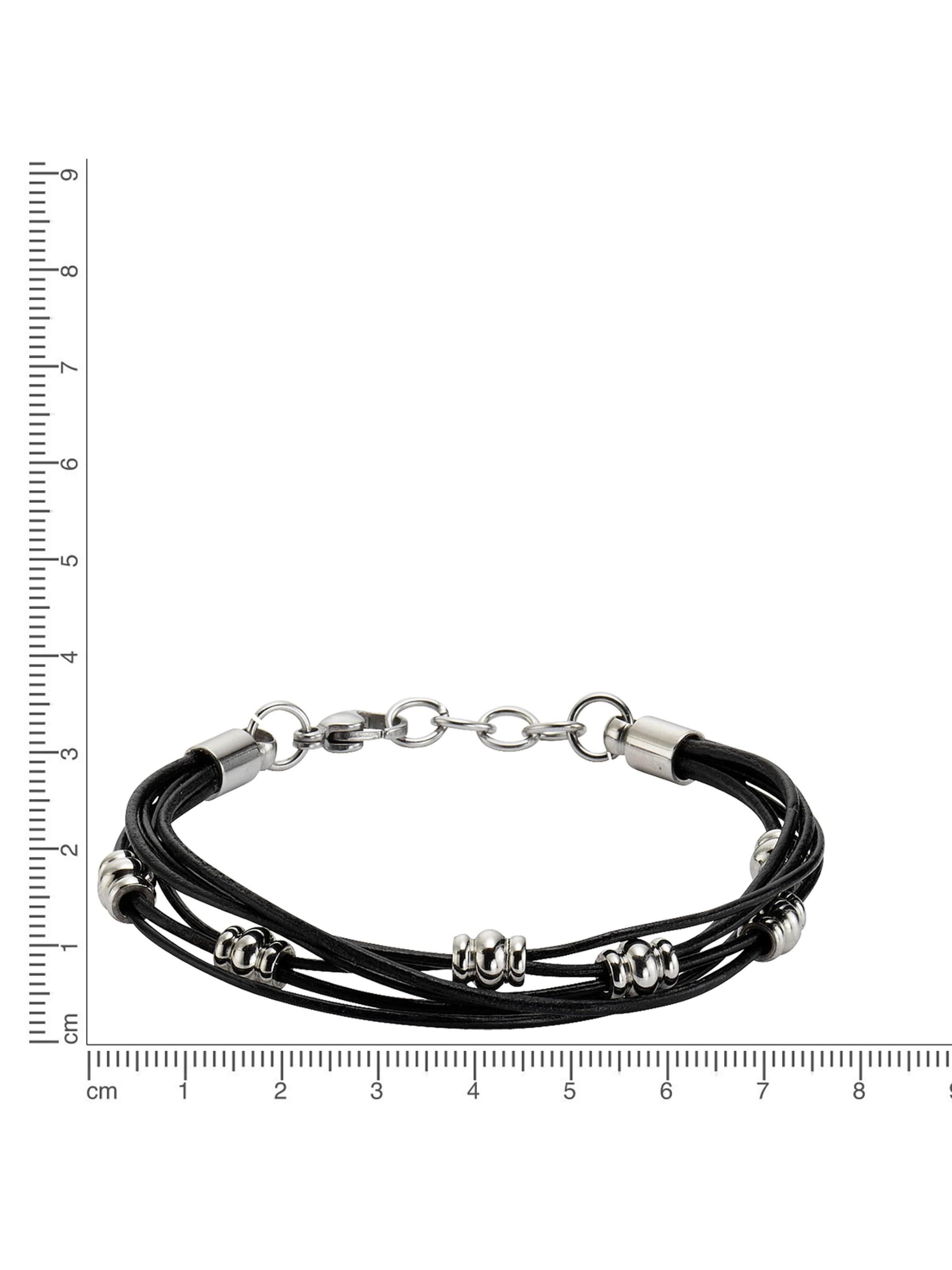 Zeeme Armband in Schwarz: Vorderseite