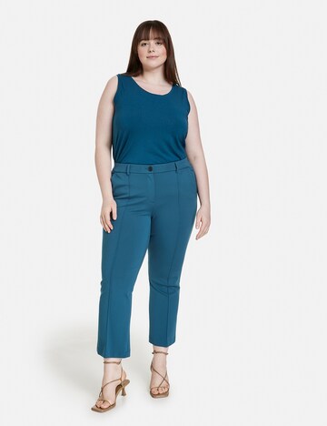 SAMOON Regular Broek in Blauw