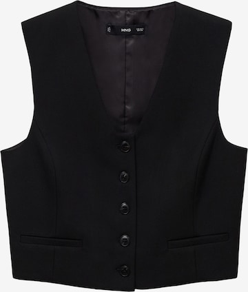 Vestă de costum 'BOWERY2' de la MANGO pe negru: față