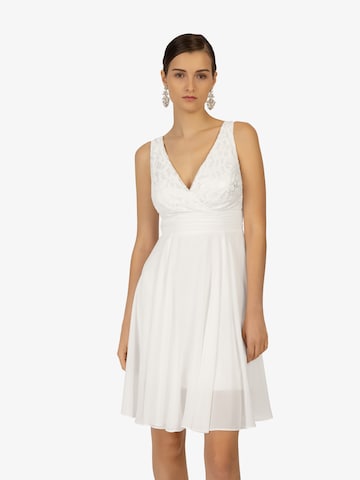 Robe de cocktail Kraimod en blanc : devant