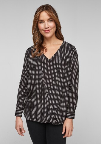 TRIANGLE Bluse in Schwarz: front