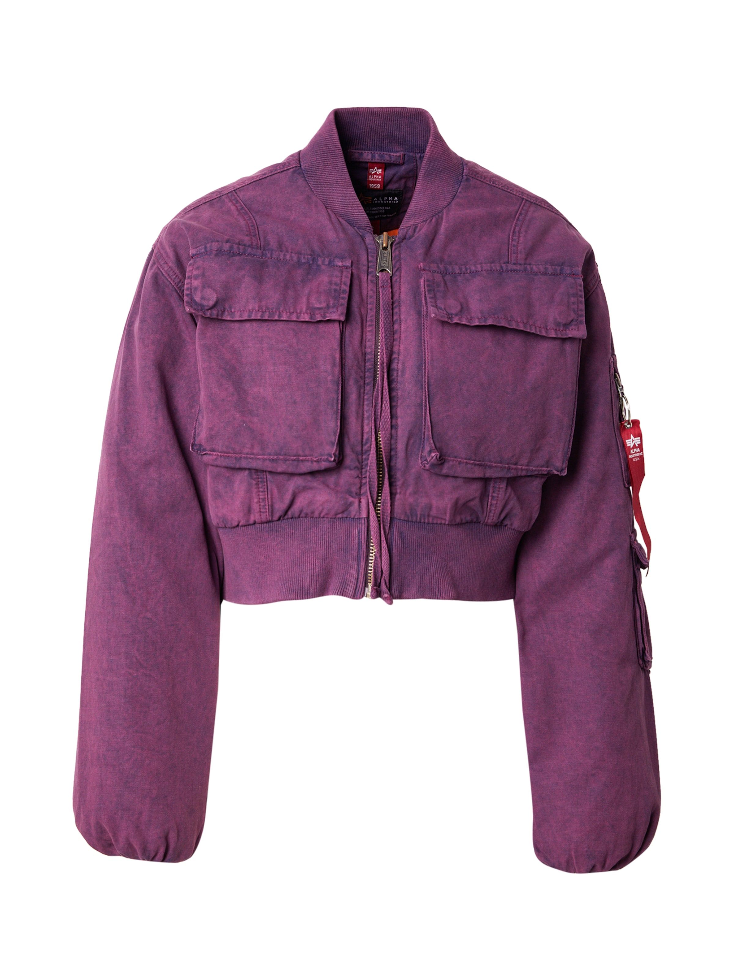 ALPHA INDUSTRIES Преходно яке в лилав: отпред