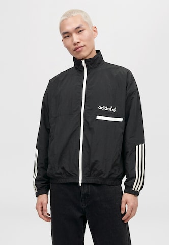 melns ADIDAS ORIGINALS Starpsezonu jaka 'Vista Wind': no priekšpuses