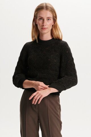 SOAKED IN LUXURY - Pullover 'Pointa' em preto: frente