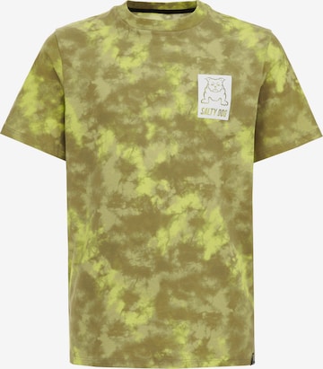 T-Shirt WE Fashion en vert : devant