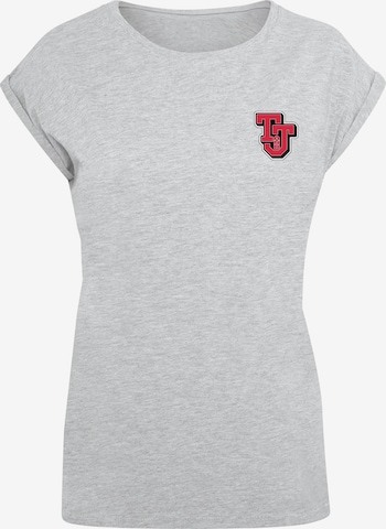 ABSOLUTE CULT Shirt 'Tom And Jerry - Collegiate' in Grey: front