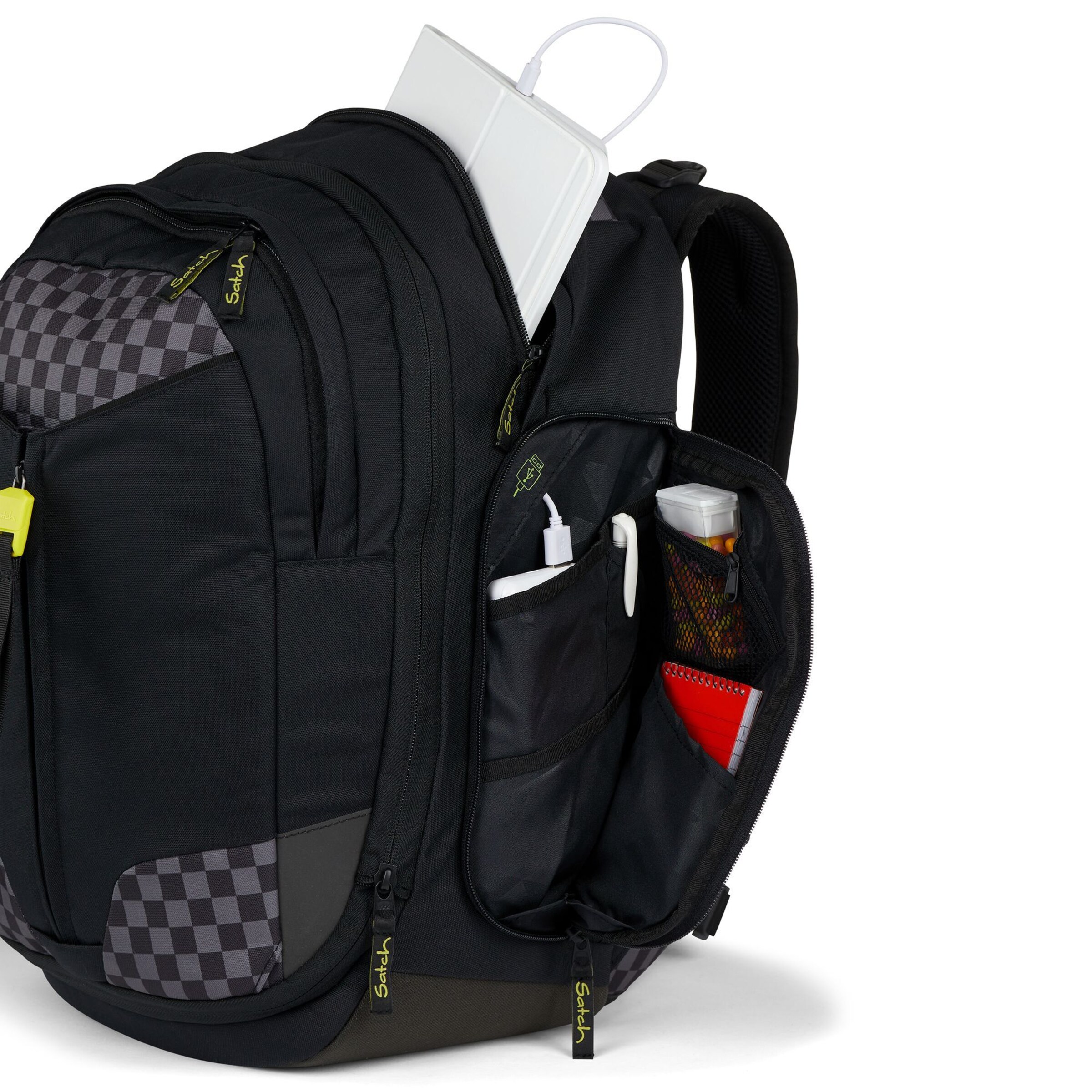 Satch Rucksack 'Match' in Schwarz