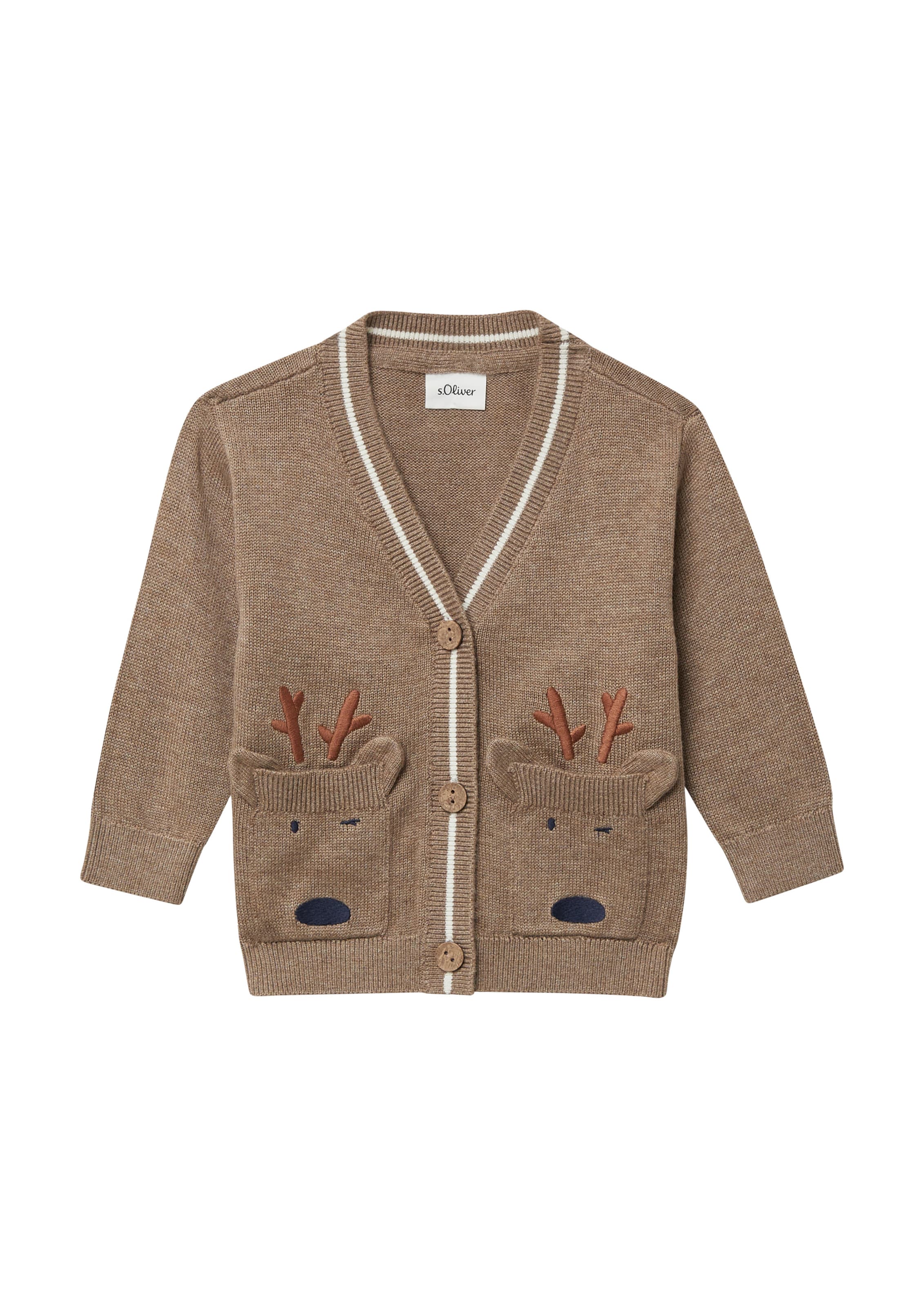 Cardigan s.Oliver en marron : devant