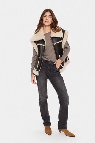Gilet 'IsauraSZ' SAINT TROPEZ en marron