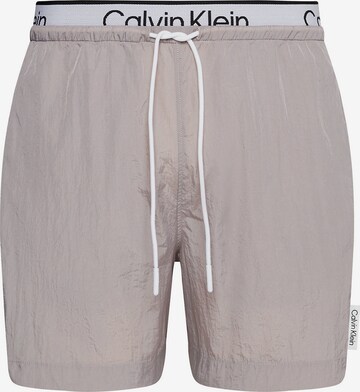 Regular Pantalon de sport Calvin Klein Sport en beige : devant