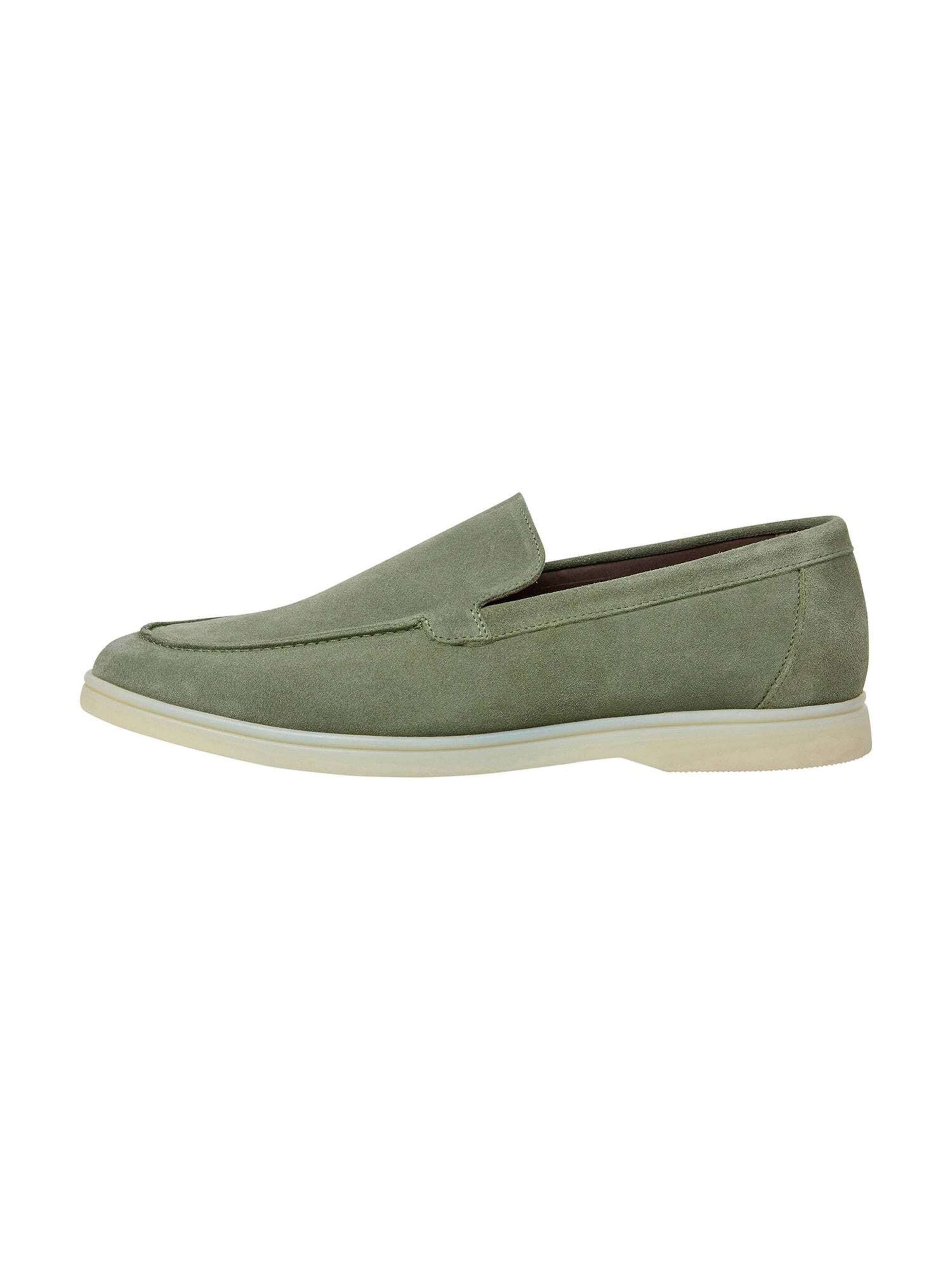 Hackett London Mocassins 'Martin' in Groen: voorkant
