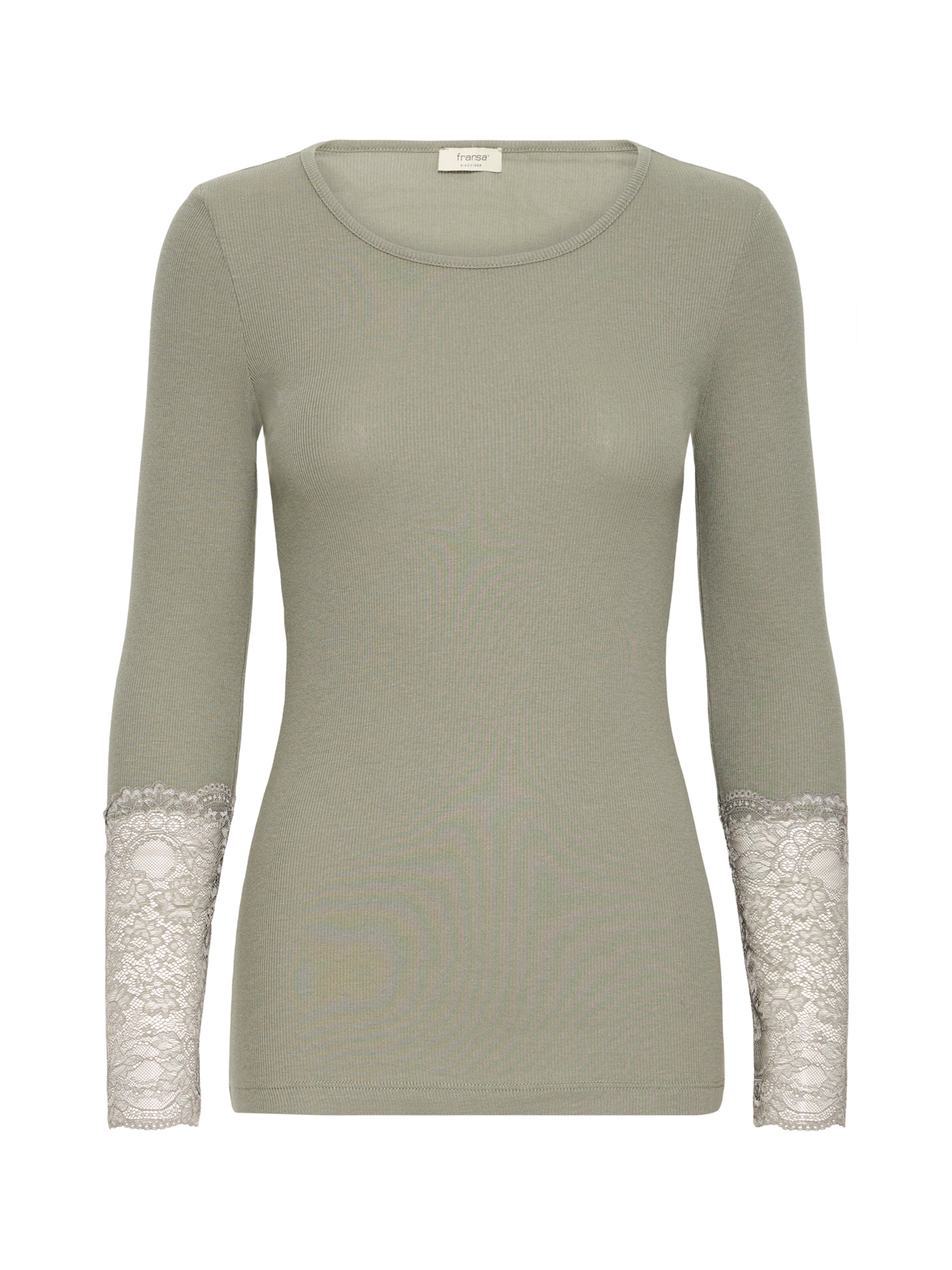 Fransa Μπλουζάκι 'FRHIZAMOND' σε πράσινο: μπροστά