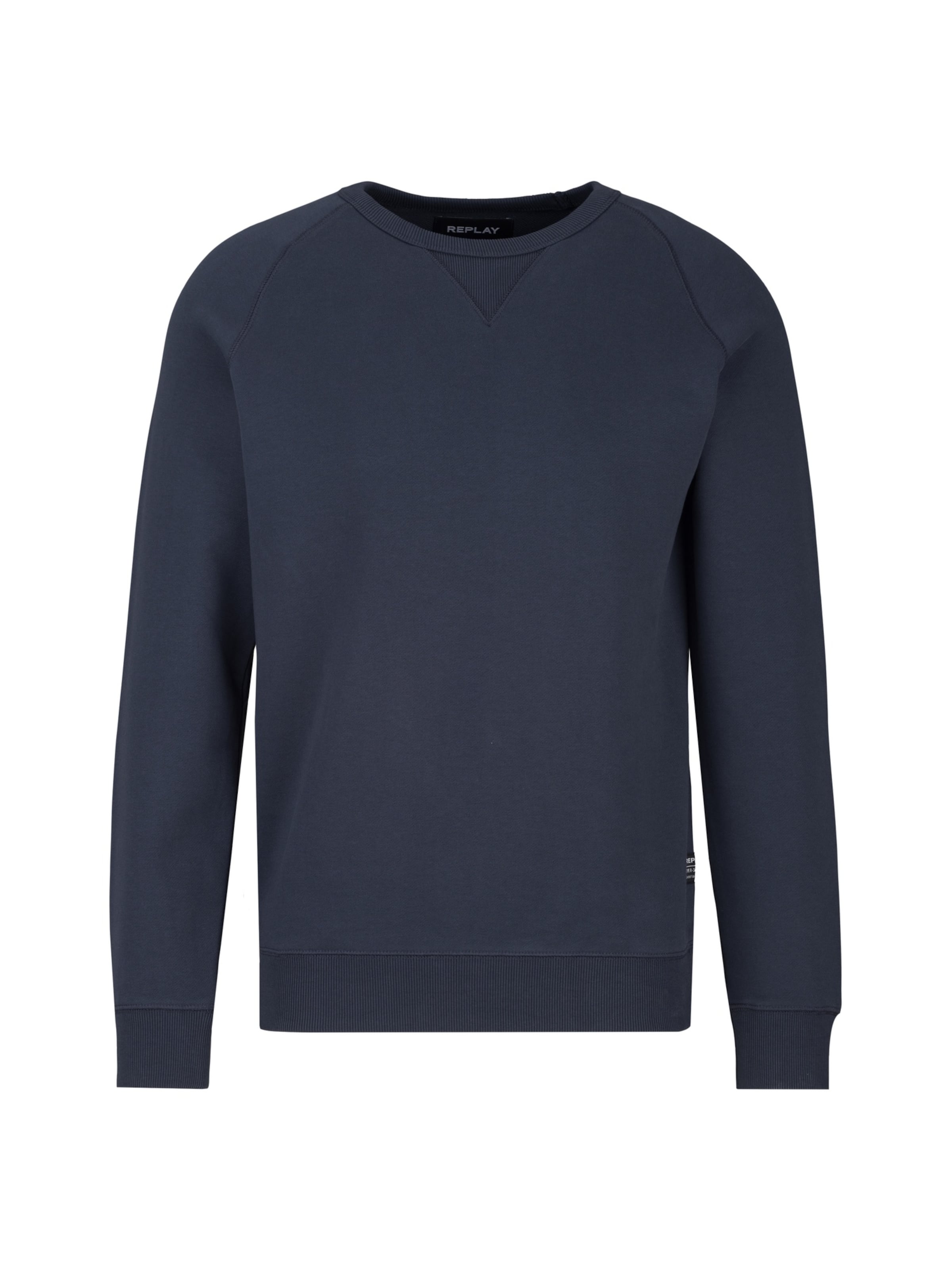 REPLAY Sweatshirt in Blauw: voorkant
