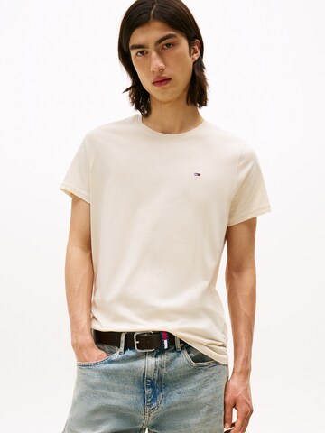 T-Shirt Tommy Jeans en beige : devant