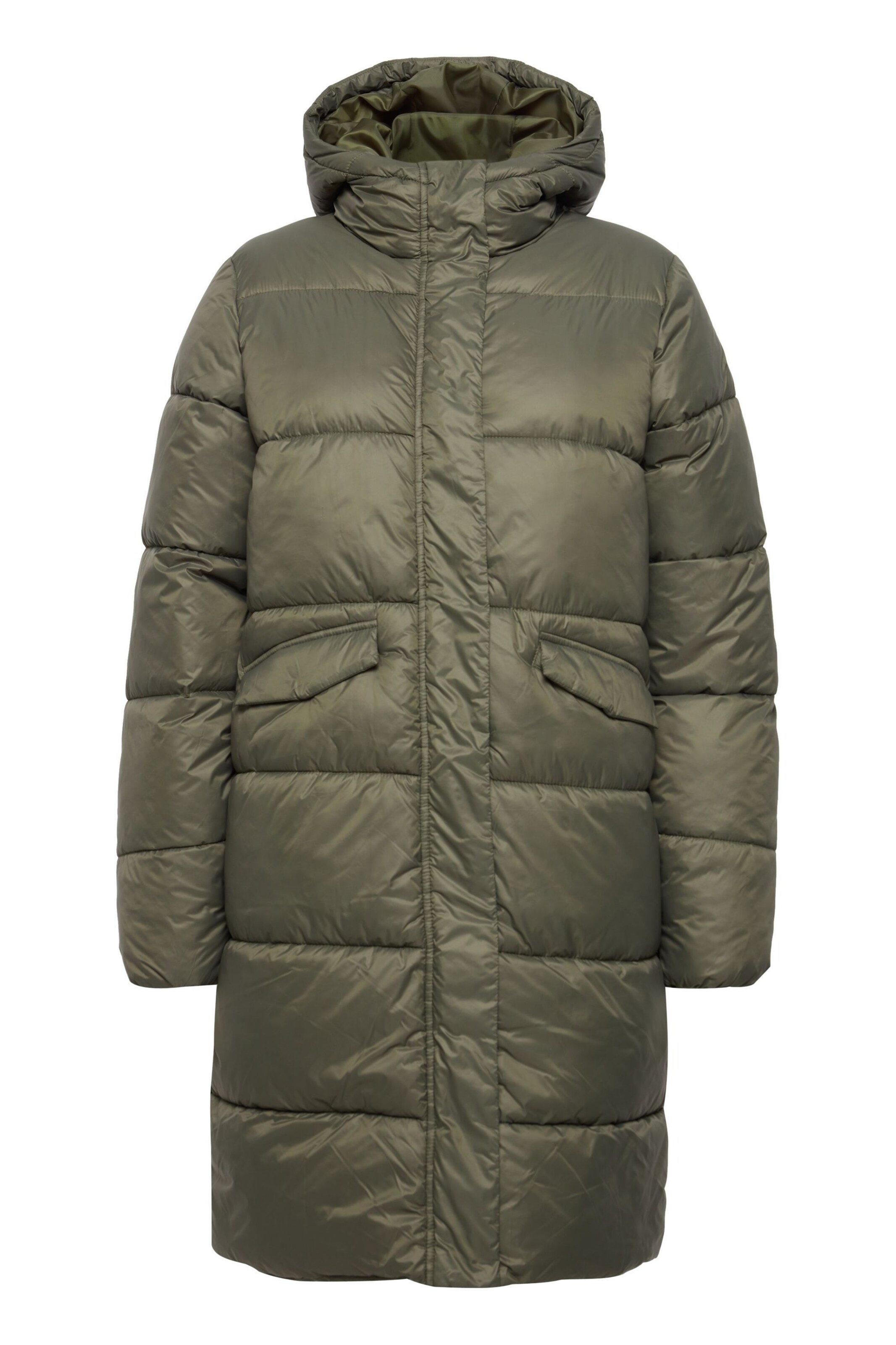 ICHI Winterjas 'Ihzorano' in Groen: voorkant