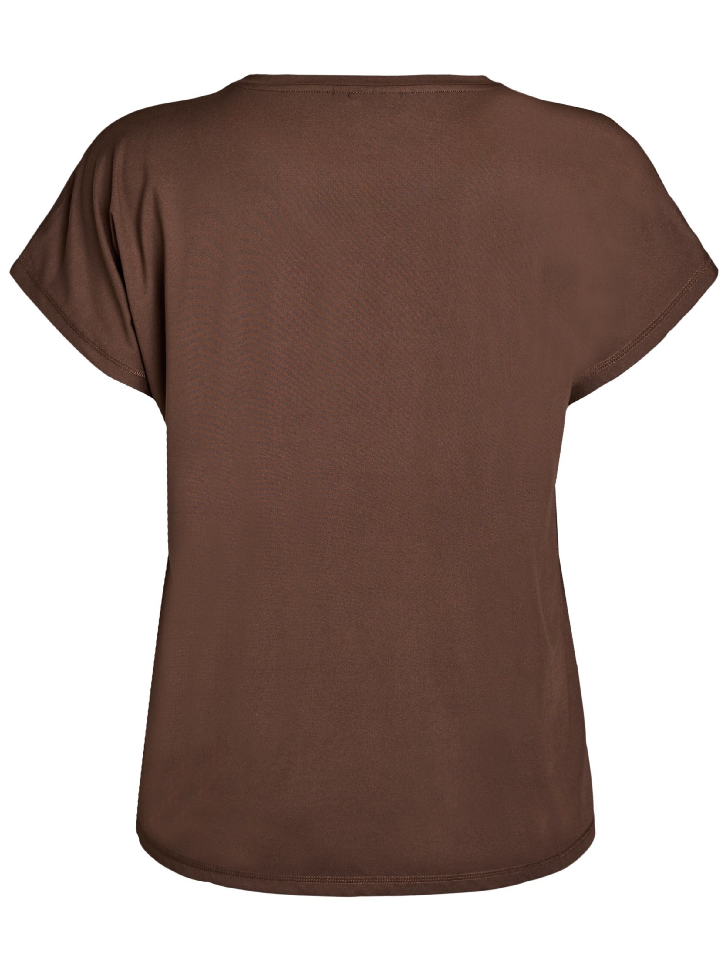 brūns Active by Zizzi T-Krekls 'ABASIC'
