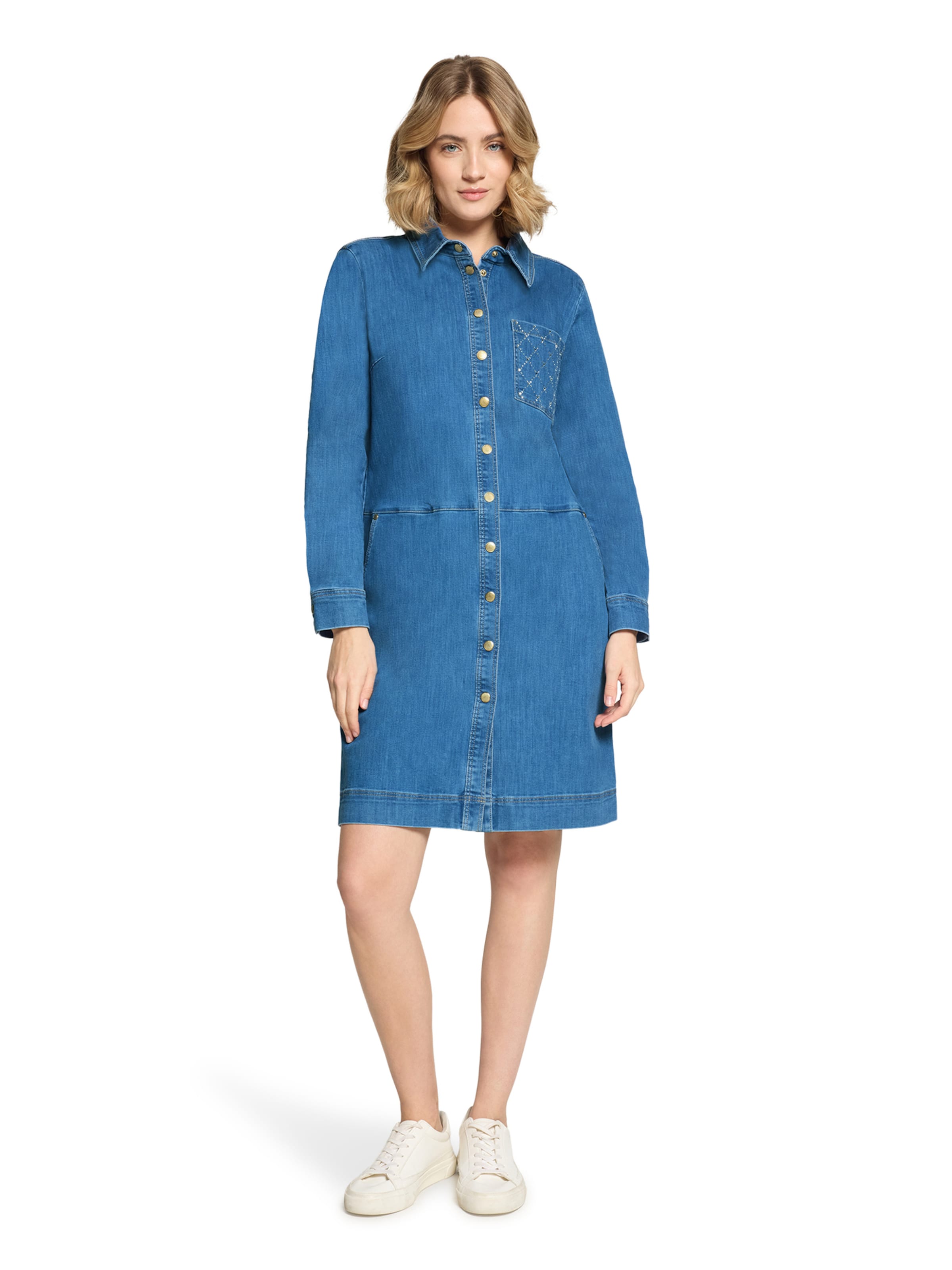 Robe-chemise Betty Barclay en bleu : devant