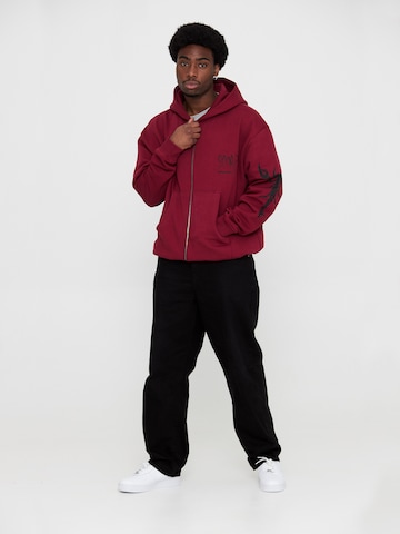 Multiply Apparel Sweatjacke 'SCORPIO' in Rot