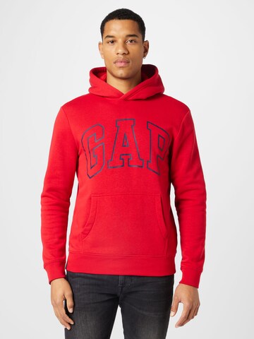 GAP Sweatshirt 'ARCH' in Red: front