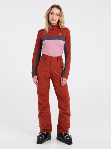 PROTEST Regular Sportbroek 'CINNAMON' in Rood