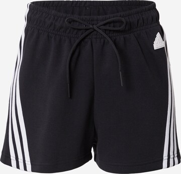 ADIDAS SPORTSWEAR Sports trousers 'Future Icons 3-Stripes' in Black: front