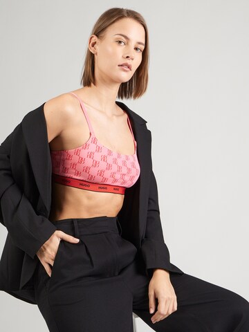 HUGO Μπουστάκι Σουτιέν σε ροζ: μπροστά