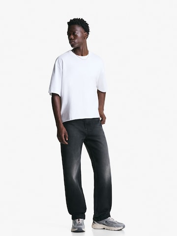 Largi Jeans de la Bershka pe negru: față