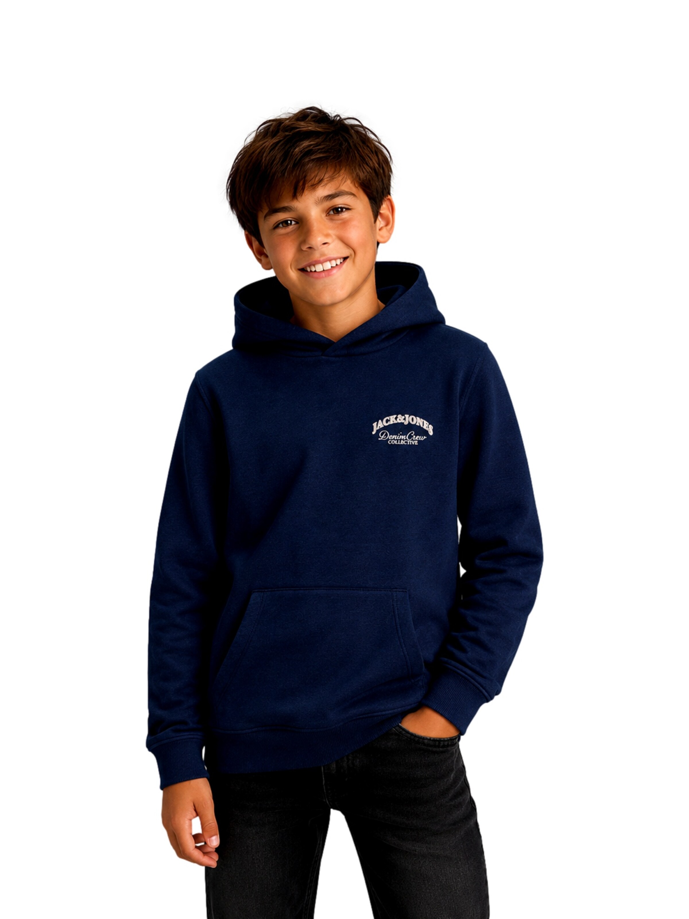 Jack & Jones Junior Μπλούζα φούτερ 'JJEBrandes' σε μπλε: μπροστά