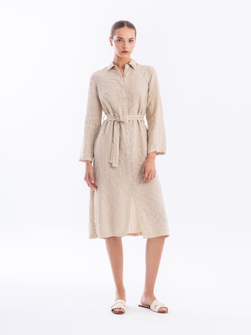 Haris Cotton Blousejurk 'Haris' in Beige