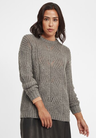 Oxmo Sweater 'Chiara' in Grey: front