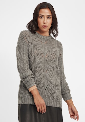 Oxmo Pullover 'Chiara' in Grau: predná strana