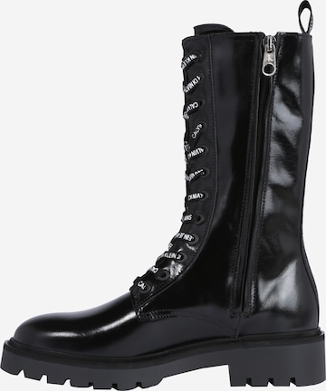 Calvin Klein Jeans Lace-Up Boots in Black