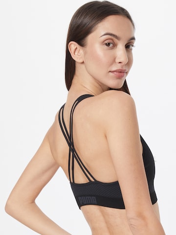 PUMA Bustier Sport bh in Zwart