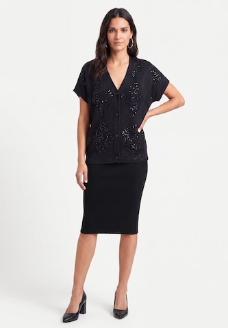 usha BLACK LABEL - Casaco de malha em preto