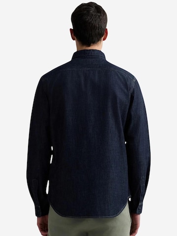 REPLAY Regular fit Button Up Shirt '6.5 OZ DEEP BLUE DENIM M4124 .000.860 B04' in Blue